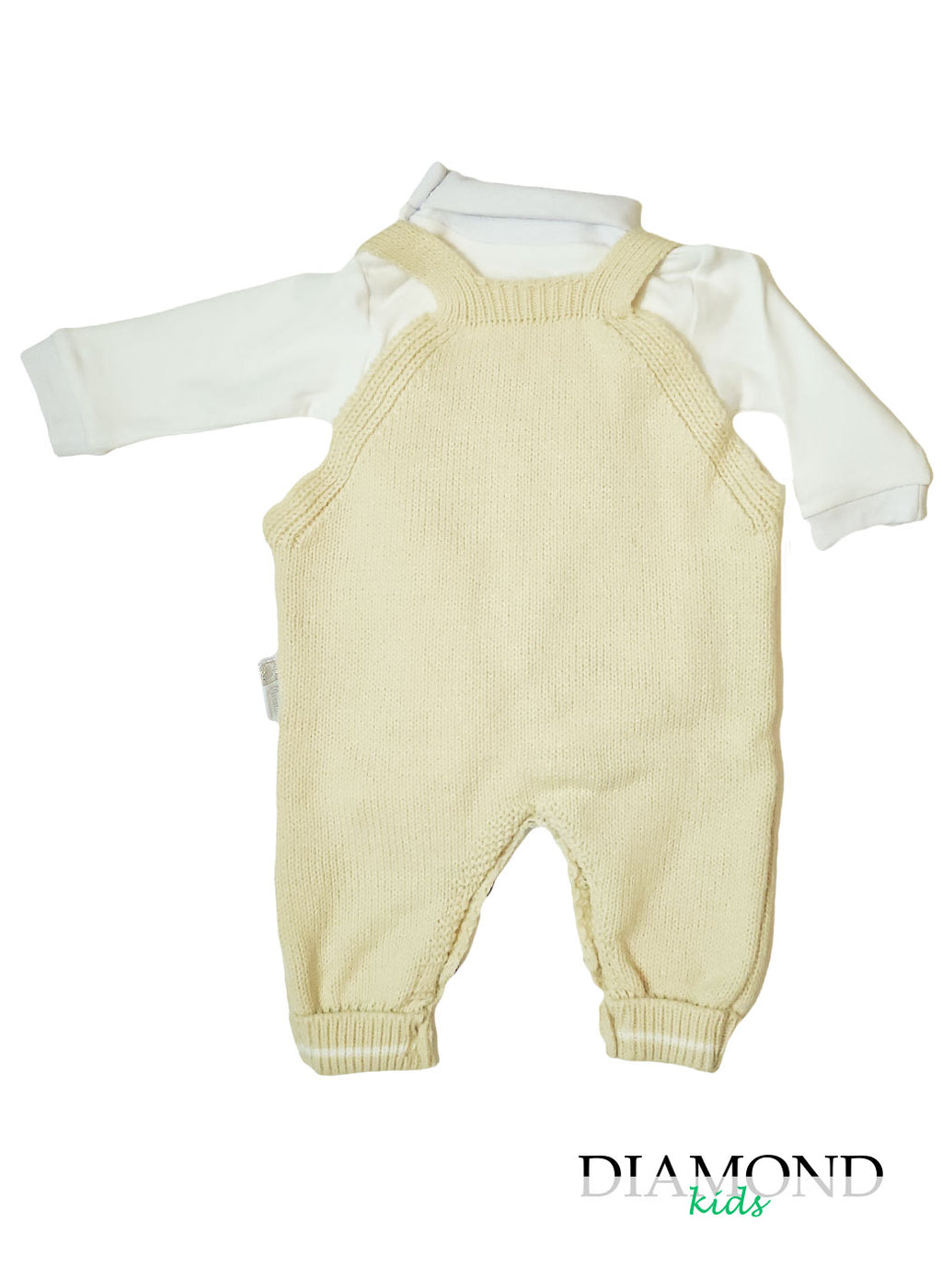 Salopette Neonata orsetto beige