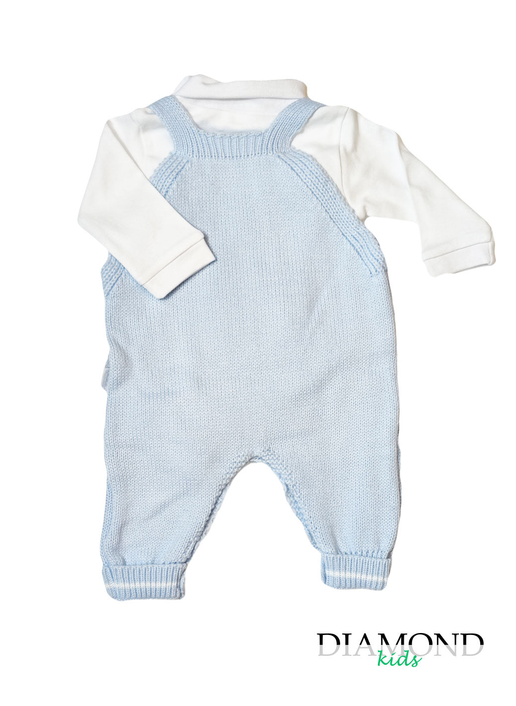 Salopette Neonata orsetto celeste