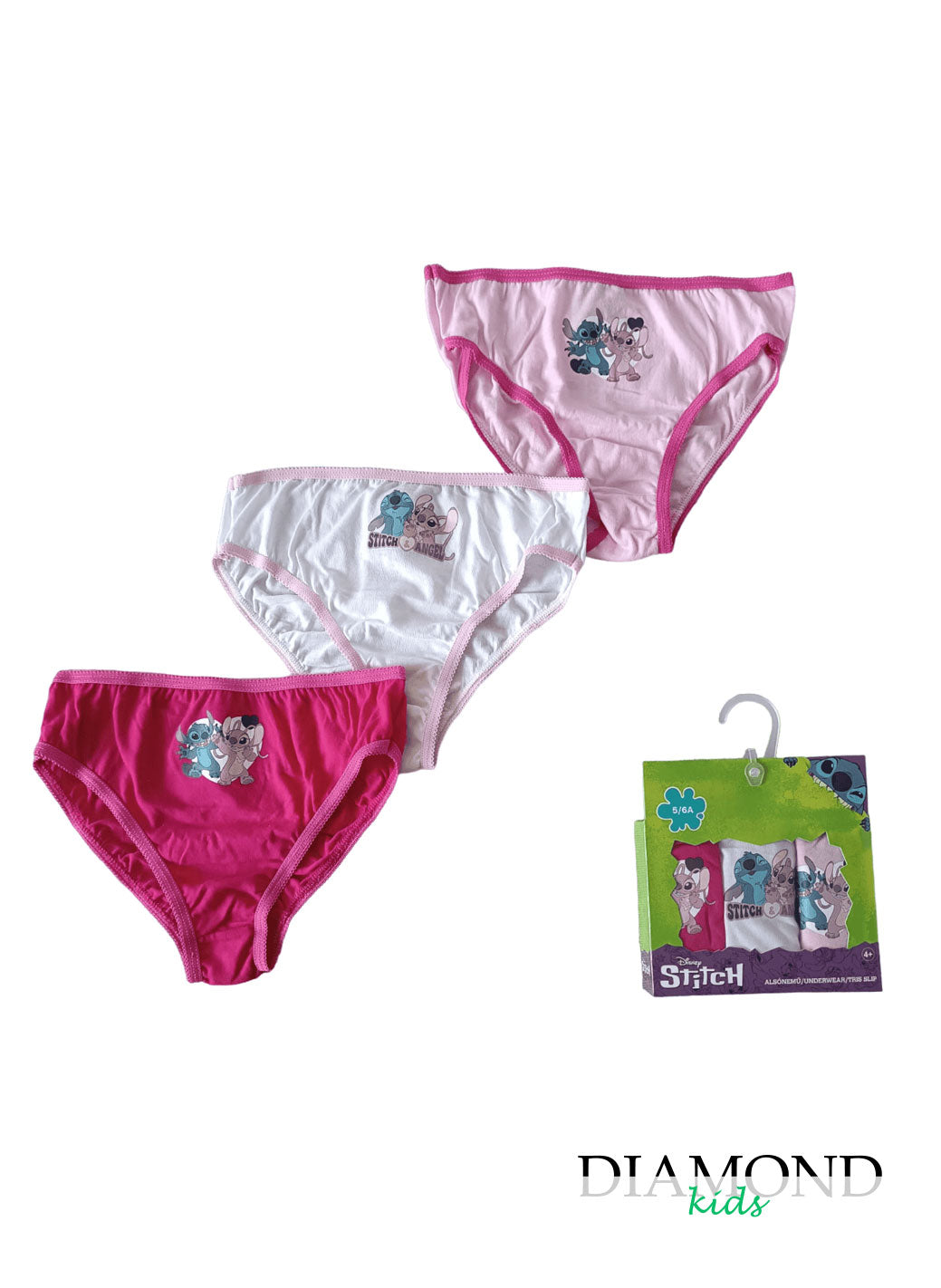 Tris Slip Bambina Stitch
