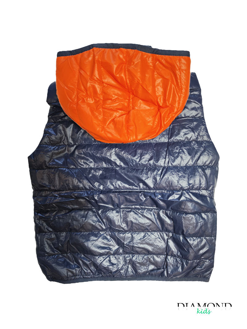 Smanicato Bambino Bicolor blu e arancione
