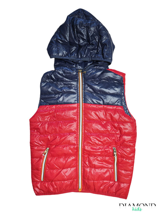 Smanicato Bambino Bicolor blu e rosso