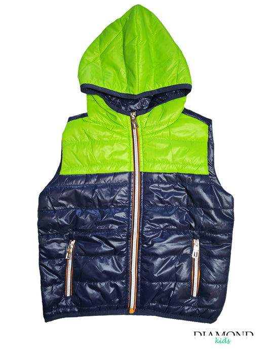 Smanicato Bambino Bicolor blu e verde lime
