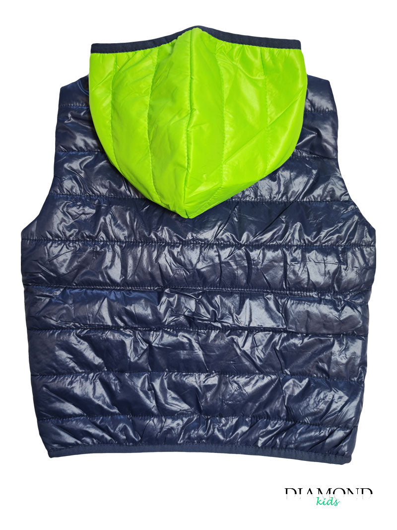 Smanicato Bambino Bicolor blu e verde lime