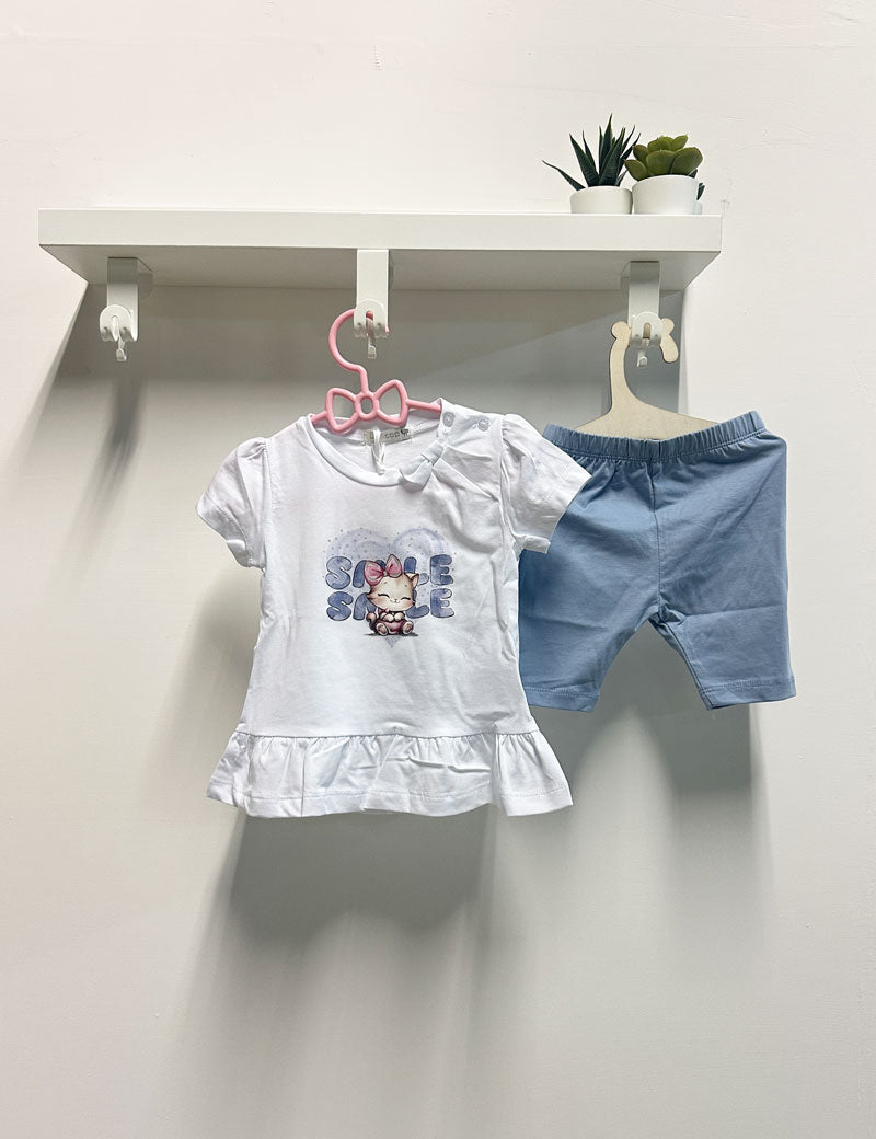 Completo Neonata Smile grigio blu