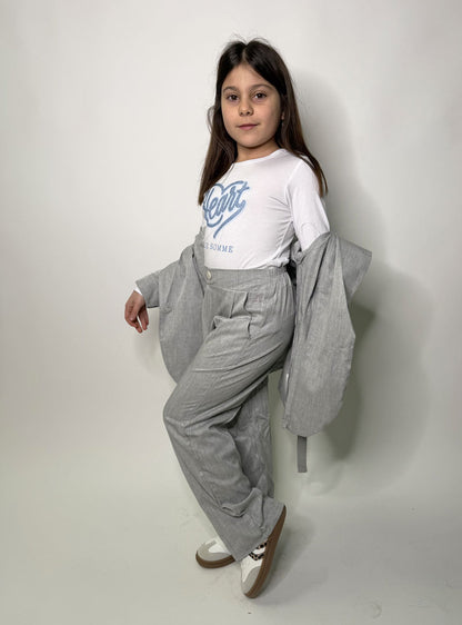 Completo Bambina Tailleur grigio