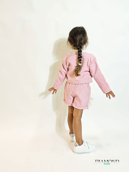 Completo Neonata Baby chic rosa