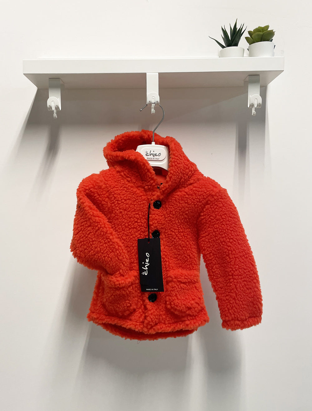 Giubbino Neonato Teddy arancione