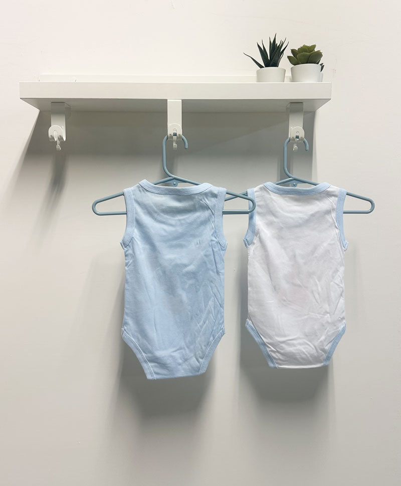 Coppia Body Neonato Ti amo azzurro