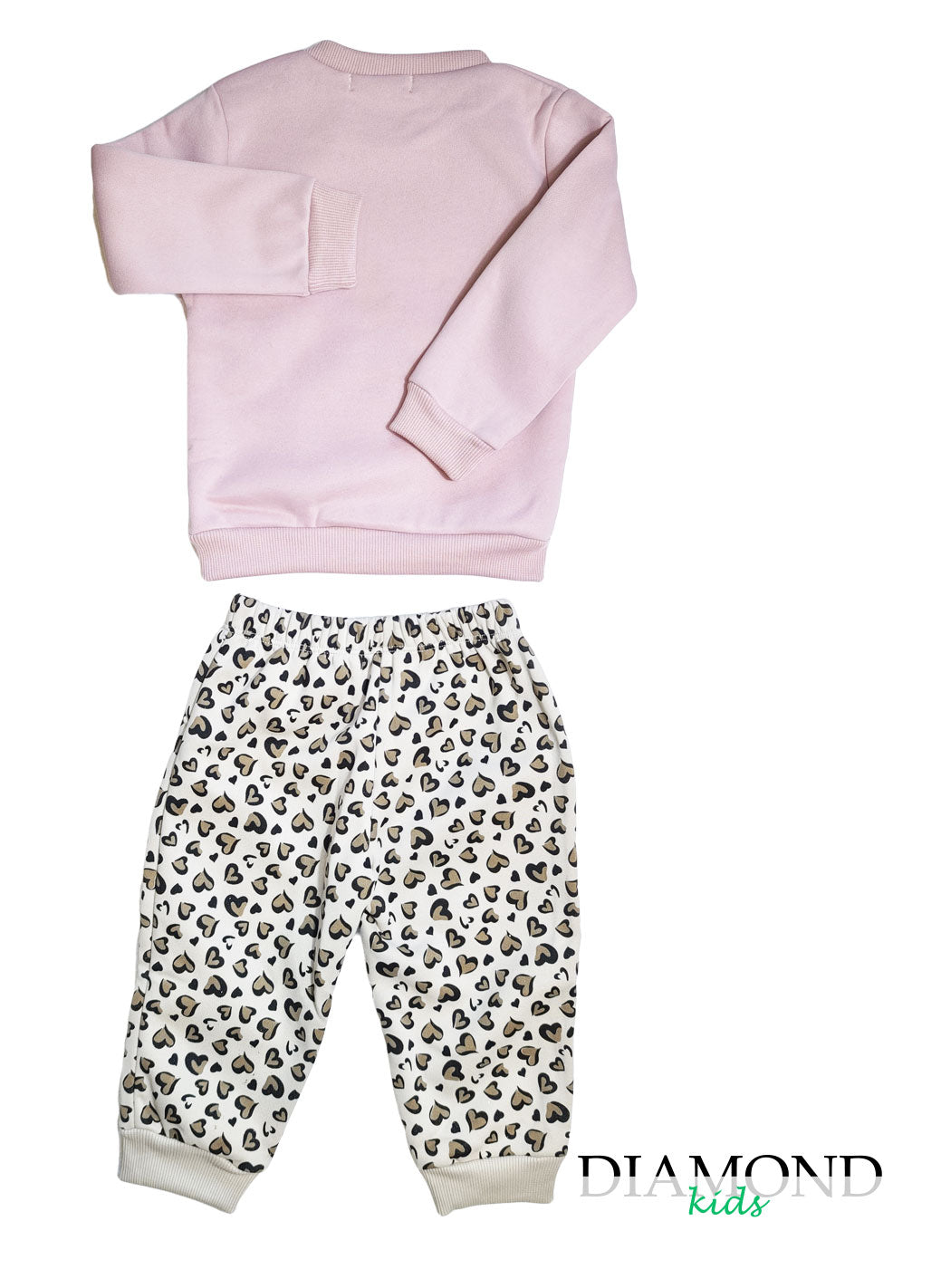 Completo Neonata Topolino animalier rosa