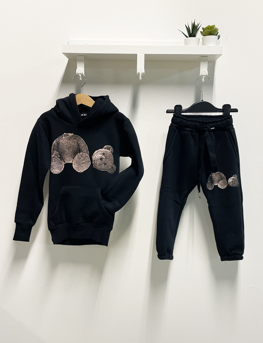 Complete Kids Bear Tracksuit Black Sweatshirt