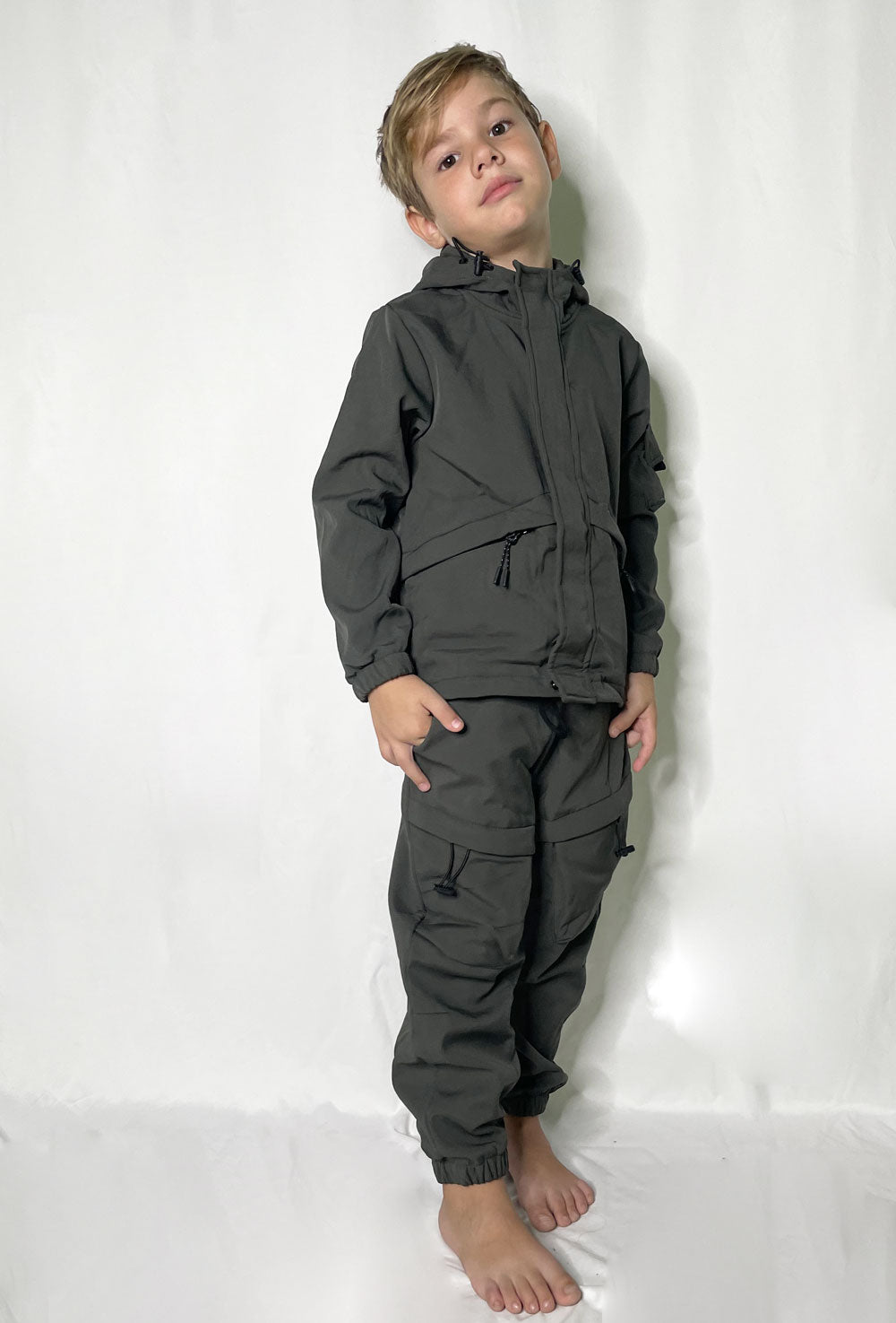 Completo bambino tuta military