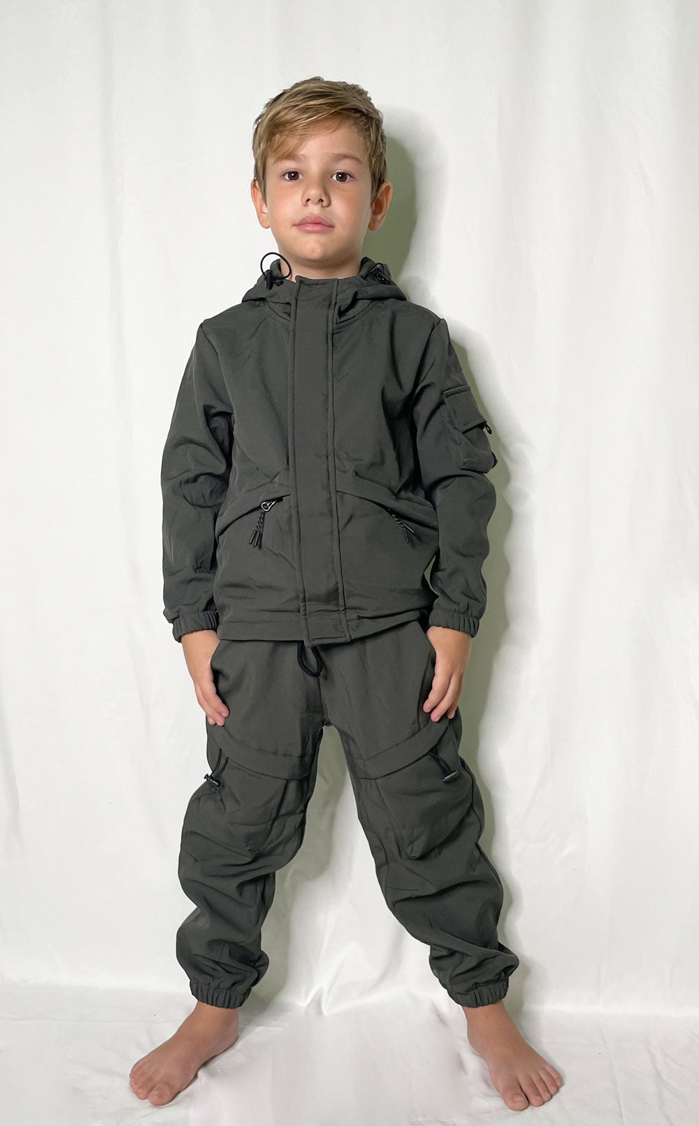 Completo bambino tuta military