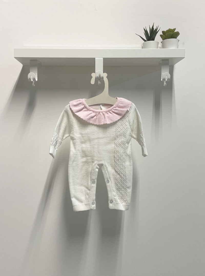 Baby Romper Rose The white and pink daisy