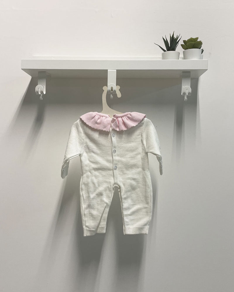Baby Romper Rose The white and pink daisy