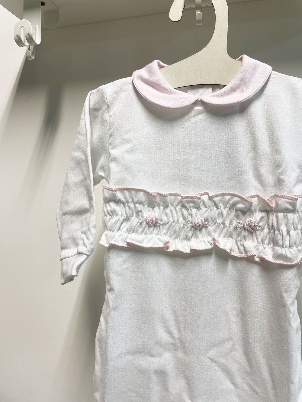 Baby Romper Rose The white and pink daisy