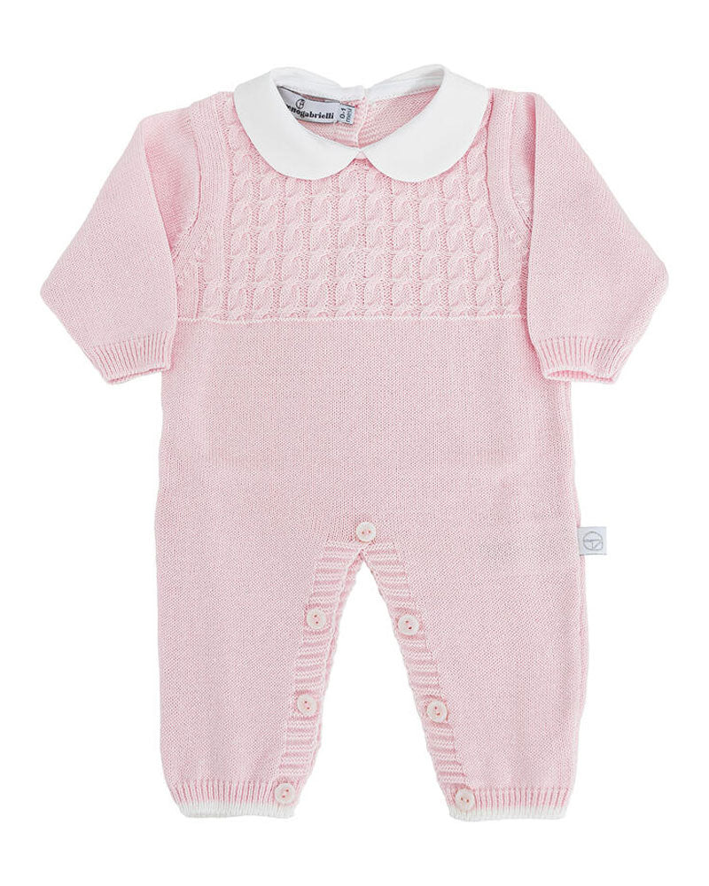 Baby Romper Filo Nazareno Pink