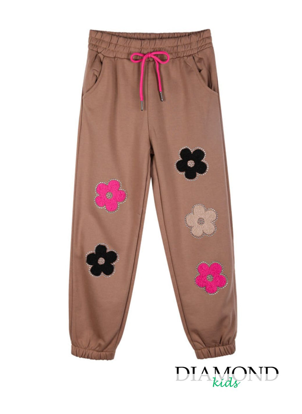 Pantatuta Bambina Fiori beige