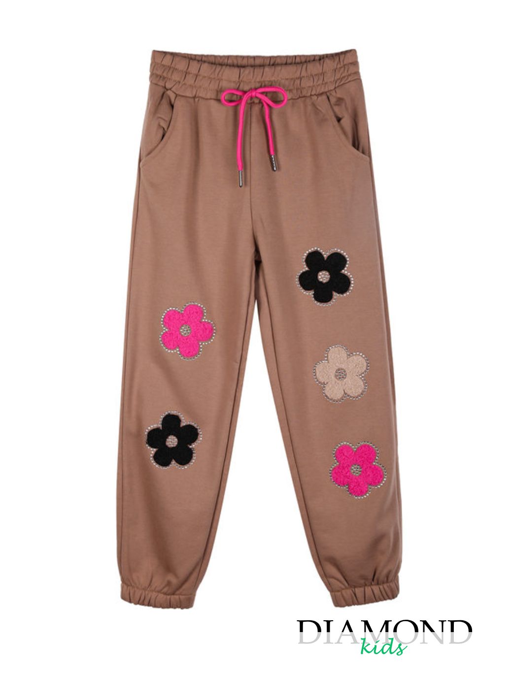 Pantatuta Bambina Fiori beige