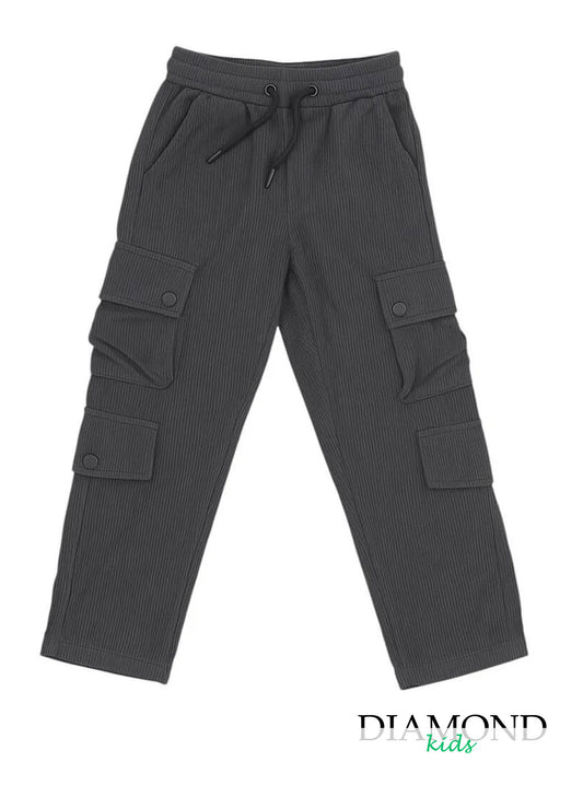 Pantalone Bambino Velluto costine grigio