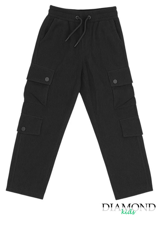 Pantalone Bambino Velluto costine nero