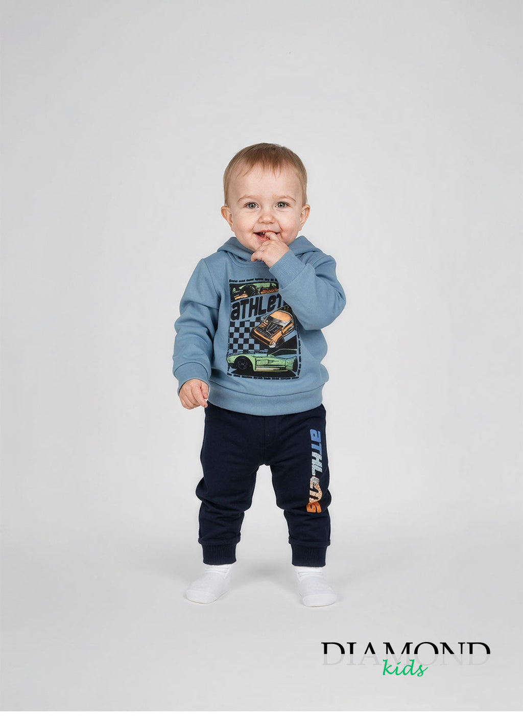 Completo Neonato Cars azzurro