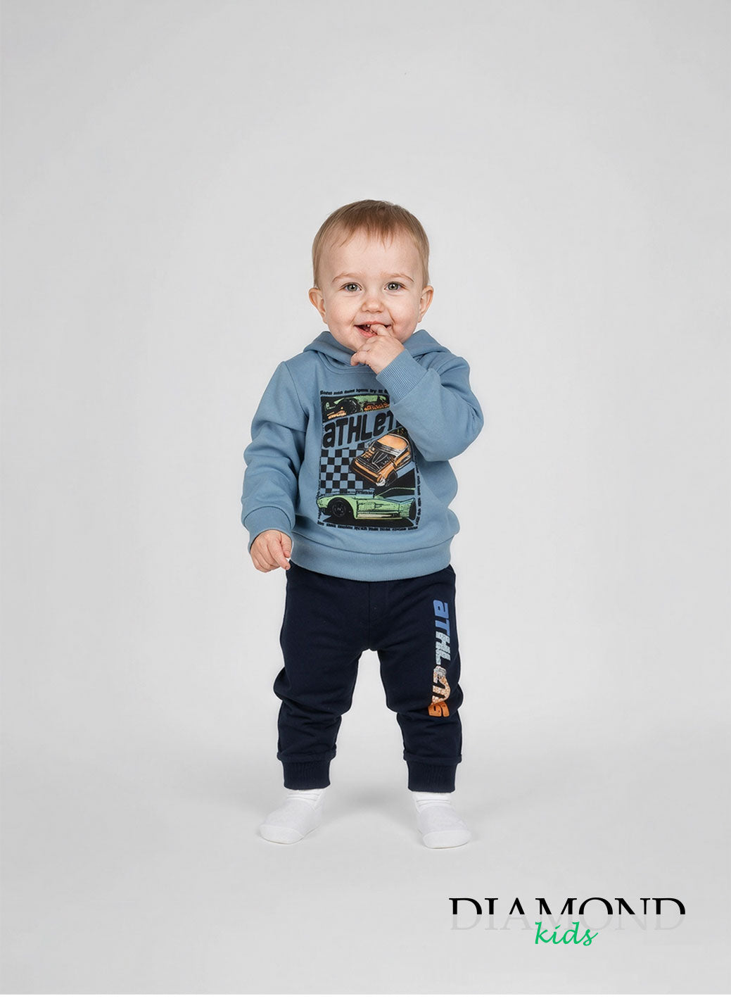 Completo Neonato Cars azzurro